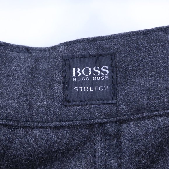 Hugo Boss Stretch Phoenix ( 19427) Grey Virgin Wool Blend 5 Pocket Pants 33x34 - Picture 14 of 16